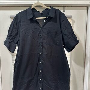 Women’s Black Button-Up Dress